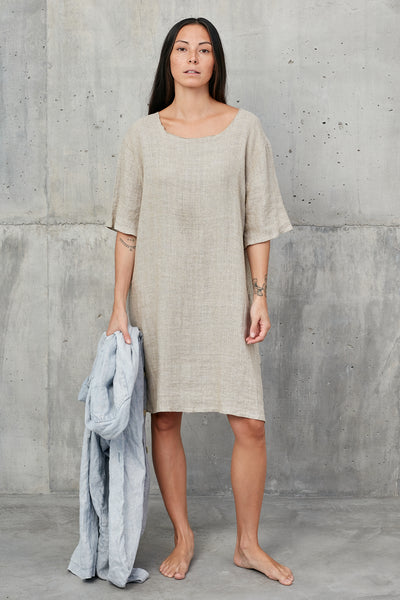 AYU [ pretty ] - raw linen short dress