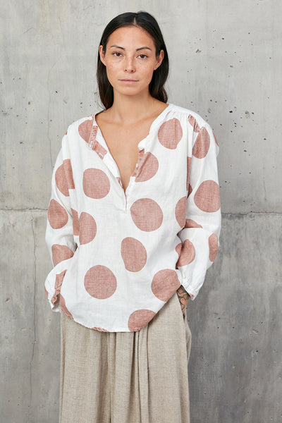 TIPIS  [thin]  - handdyed 100% linen blouse
