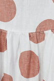 BUSA  [ float ]  - handmade 100% polkadot linen dress