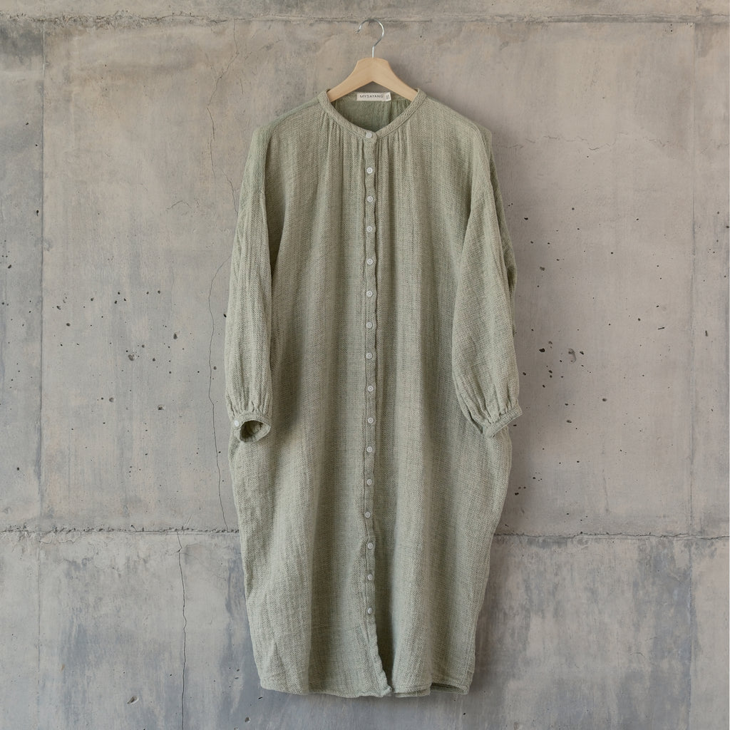 BAYU LONG [ wind ]  - dress long -  100% cotton zik zak