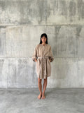 BAYU SHORT [ wind ]  - dress short -  100% nila linen cotton