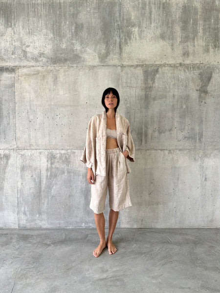 IMAN SHORT [ faith ] - trouser short 100% linen