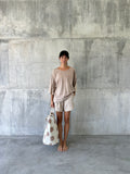 KELAPA [coconut] - shorts - 100% nila linen cotton