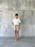 KELAPA [coconut] - shorts - 100% nila linen cotton