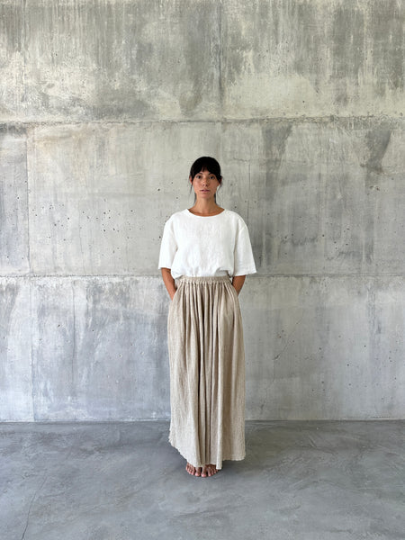 PAGI  [ morning  ] - unisex t-shirt - 100% linen