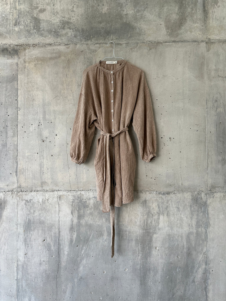 BAYU SHORT [ wind ]  - dress short -  100% nila linen cotton