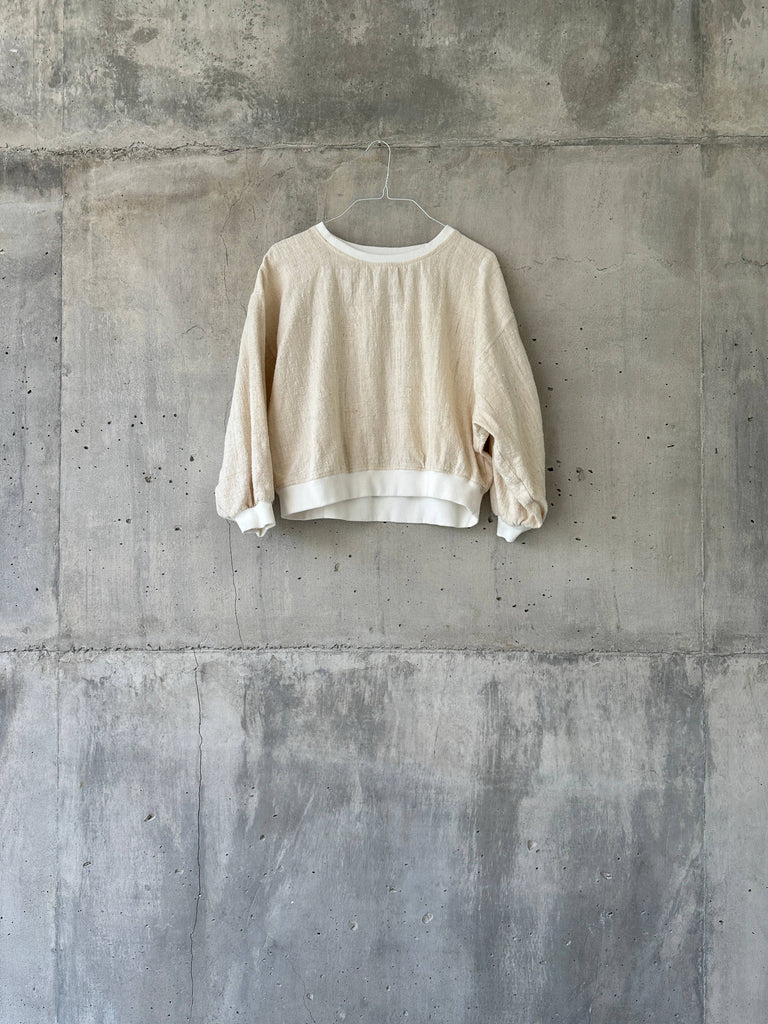 SESEH [ seseh ] - crop sweater - 100% handloom cotton