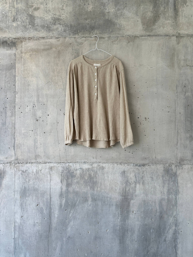 TIPIS [ thin ]  - blouse 100% crinkle linen