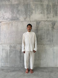 TITIK  [ point ] - HALF BUTTON SHIRT 100% COTTON