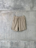 HITAM  [ black ] - men shorts 100% crinkle linen