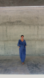 BANYU [ water ]  - wrapping dress -  100% linen