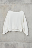 SESEH [ seseh ] - crop terry cotton sweater