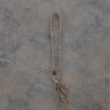 TIKA [ third eye ] - necklace - linen / cotton horn imitation link