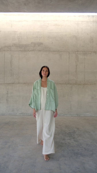 WAKTU [ time ] - jacket - 100% linen