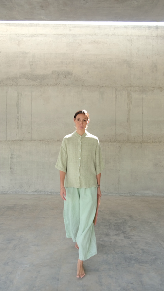 GILI  [small island]  - blouse 100% cotton zik zak