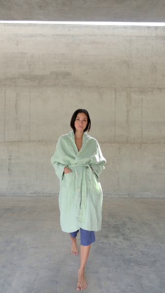 ADEM [ calm ] coat unisex - 100% linen