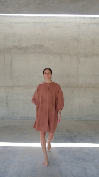 KALA  [ time ]  - dress short 100% linen