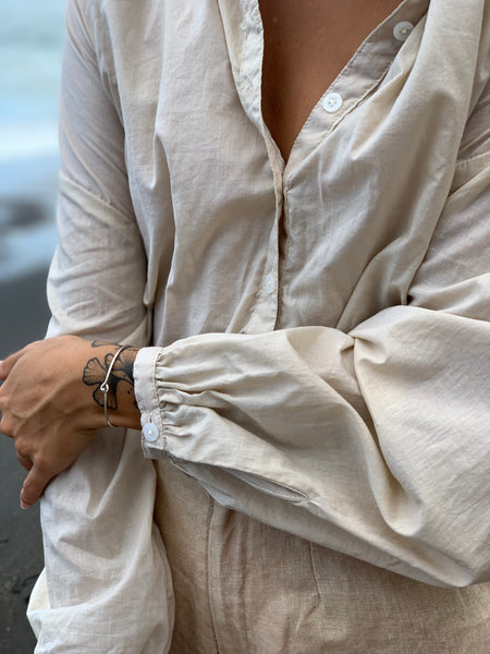 TERLALU [ too ]  - handdyed 100% cotton oversize blouse