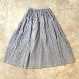 MAWAR [rose] - hand dyed linen skirt