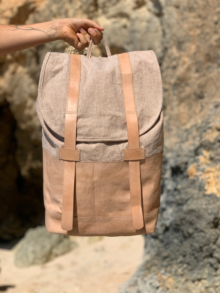 LEATHER COLLECTION big backpack NANAS