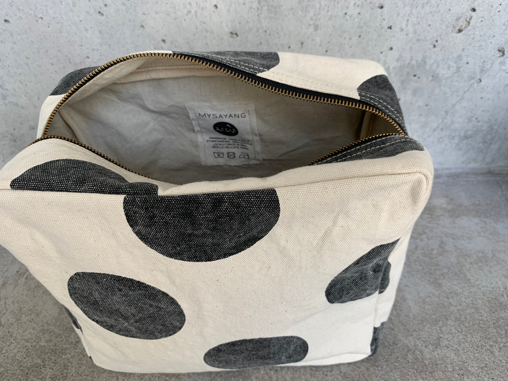 MALAM [box] - big cosmetic bag handprinted