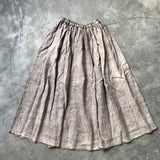 MAWAR [rose] - hand dyed linen skirt